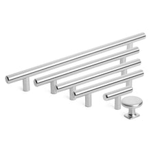 Load image into Gallery viewer, Diversa Brushed Satin Nickel Euro Style 3-3/4" (96mm) Cabinet Bar Pull