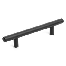 Load image into Gallery viewer, Diversa Matte Black Euro Style 3-3/4" (96mm) Cabinet Bar Pull - 10 PACK