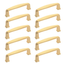 Load image into Gallery viewer, Diversa Brushed Gold Traditional 3" (76mm) Cabinet Drawer Pull - 10 PACK