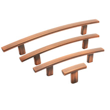 Load image into Gallery viewer, Diversa Antique Copper Subtle Arch 3-3/4" (96mm) Cabinet Pull - 10 PACK