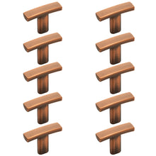 Load image into Gallery viewer, Diversa Antique Copper Subtle Arch Cabinet Knob - 10 PACK