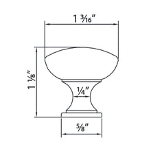 Load image into Gallery viewer, Diversa Antique Copper Traditional Solid Cabinet Knob