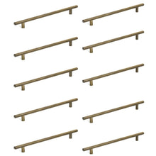 Load image into Gallery viewer, Diversa Antique Brass Euro Style 7-1/2" (192mm) Cabinet Bar Pull - 10 PACK