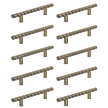 Load image into Gallery viewer, Diversa Antique Brass Euro Style 3" (76mm) Cabinet Bar Pull - 10 PACK