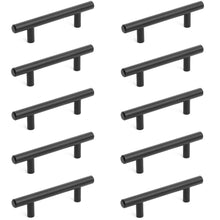 Load image into Gallery viewer, Diversa Matte Black Euro Style 3" (76mm) Cabinet Bar Pull - 10 PACK