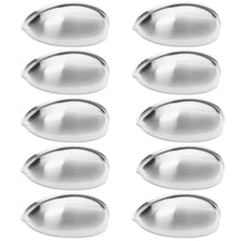 Load image into Gallery viewer, Diversa Brushed Satin Nickel 3" (76mm) Cabinet Cup Pull - 10 PACK