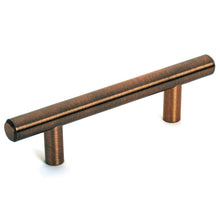 Load image into Gallery viewer, Diversa Dark Antique Copper Euro Style 3&quot; (76mm) Cabinet Bar Pull
