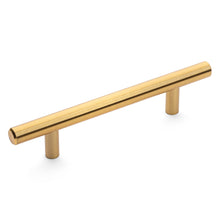 Load image into Gallery viewer, Diversa Brushed Brass Euro Style 3-3/4&quot; (96mm) Cabinet Bar Pull
