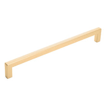 Load image into Gallery viewer, Diversa Brushed Gold 7-1/2&quot; (192mm) Square Edge Solid Cabinet Bar Pull
