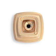 Load image into Gallery viewer, Diversa Brushed Gold Square Solid Cabinet Knob
