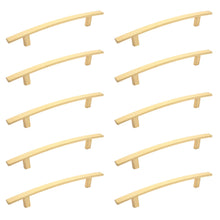 Load image into Gallery viewer, Diversa Brushed Gold Subtle Arch 5&quot; (128mm) Cabinet Pull - 10 PACK
