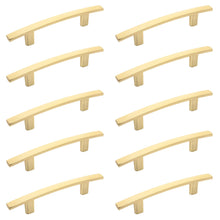 Load image into Gallery viewer, Diversa Brushed Gold Subtle Arch 3&quot; (76mm) Cabinet Pull - 10 PACK
