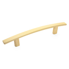 Load image into Gallery viewer, Diversa Brushed Gold Subtle Arch 3-3/4&quot; (96mm) Cabinet Pull
