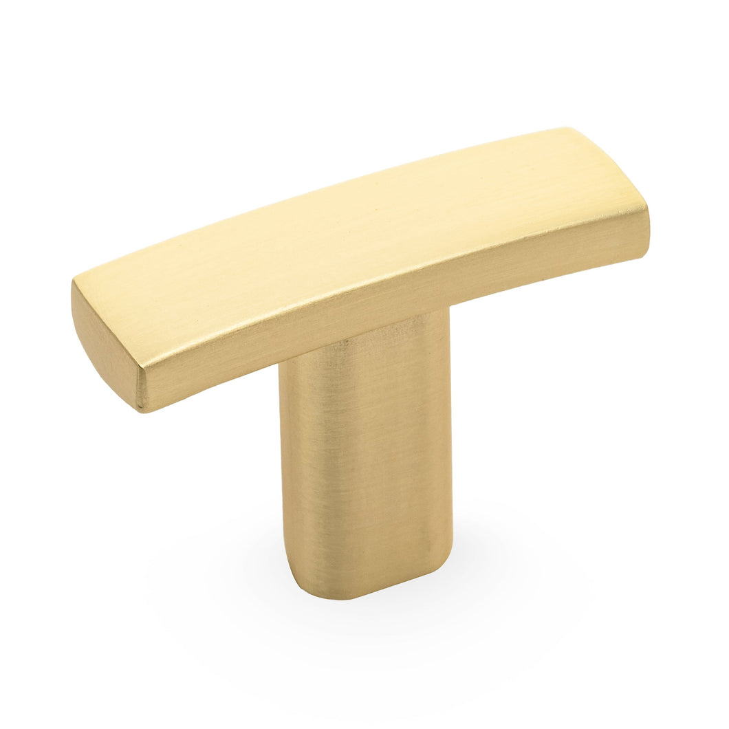 Diversa Brushed Gold Subtle Arch Cabinet Knob