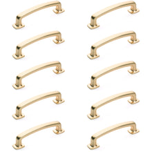 Load image into Gallery viewer, Diversa Brushed Gold Trinity 3-3/4&quot; (96mm) Cabinet Drawer Pull - 10 PACK
