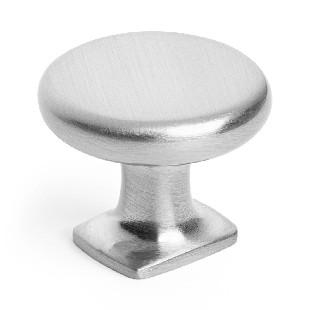 Diversa Brushed Satin Nickel Round Solid Cabinet Knob