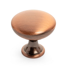 Load image into Gallery viewer, Diversa Antique Copper Traditional Solid Cabinet Knob - 10 PACK
