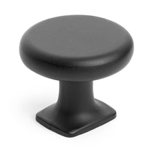 Load image into Gallery viewer, Diversa Matte Black Round Solid Cabinet Knob
