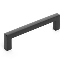 Load image into Gallery viewer, Diversa Matte Black 3-3/4&quot; (96mm) Square Edge Solid Cabinet Bar Pull
