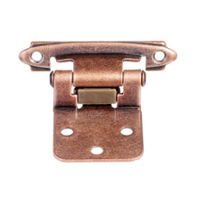 Load image into Gallery viewer, Diversa Variable Overlay Antique Copper Cabinet Hinges (Pair)
