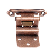 Load image into Gallery viewer, Diversa 3/8&quot; Inset Antique Copper Cabinet Hinges (Pair)
