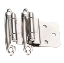 Load image into Gallery viewer, Diversa 3/8&quot; Inset Brushed Satin Nickel Cabinet Hinges (Pair)
