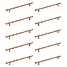 Load image into Gallery viewer, Diversa Antique Copper Euro Style 7-1/2&quot; (192mm) Cabinet Bar Pull - 10 PACK
