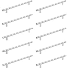 Load image into Gallery viewer, Diversa Brushed Satin Nickel Euro Style 7-1/2&quot; (192mm) Cabinet Bar Pull - 10 PACK
