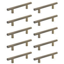 Load image into Gallery viewer, Diversa Antique Brass Euro Style 3&quot; (76mm) Cabinet Bar Pull - 10 PACK
