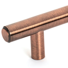 Load image into Gallery viewer, Diversa Antique Copper Euro Style 3-3/4&quot; (96mm) Cabinet Bar Pull
