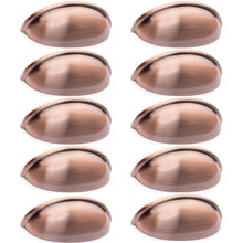 Load image into Gallery viewer, Diversa Antique Copper 3&quot; (76mm) Cabinet Cup Pull - 10 PACK
